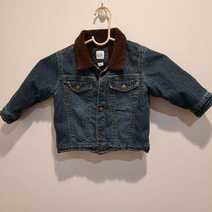 Baby GAP Infant Toddler Denim Blue Jean  Jacket Size 18-24M ski team pre-owned
